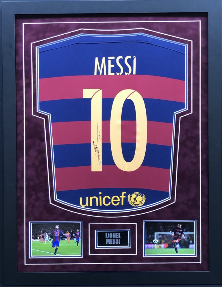 messi world cup shirt signed