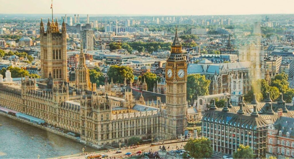 Image of Big Ben in London where we held an awards evening