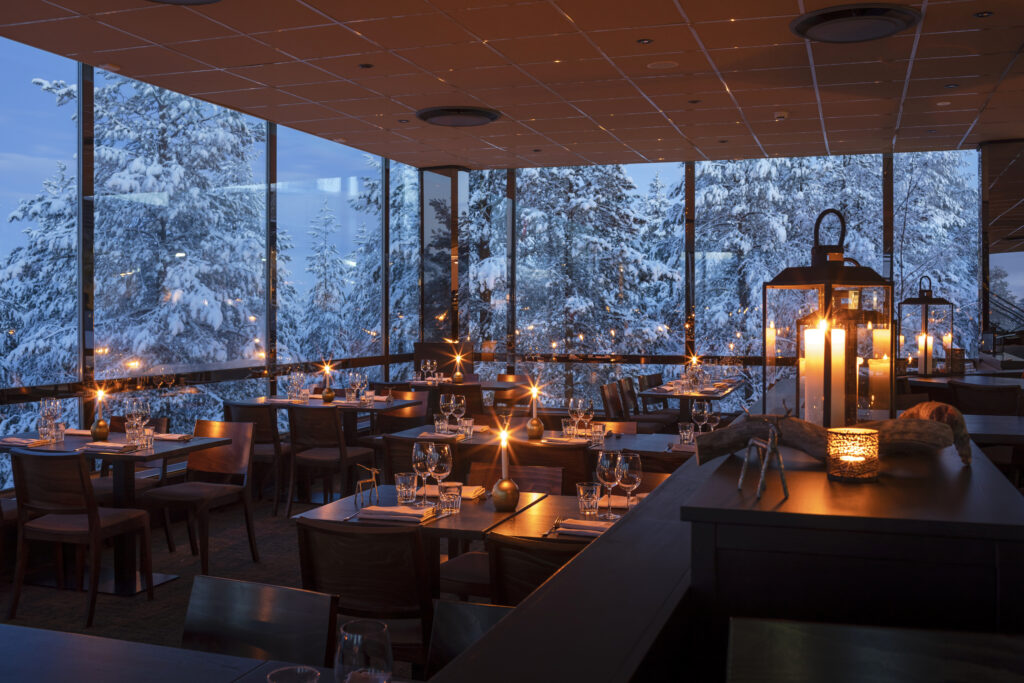 Lapland Resort with candles