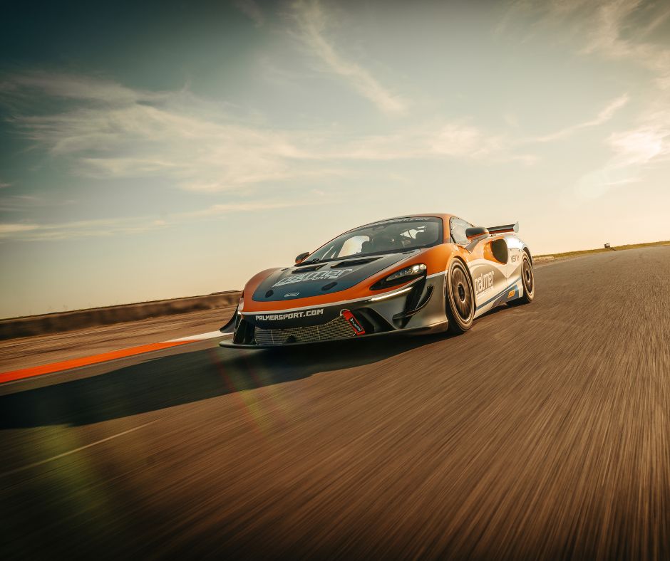 Racing Car on A Track