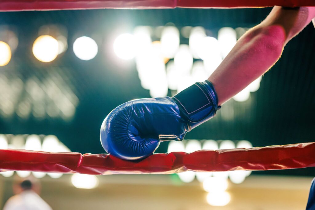 Boxing Glove on the ring