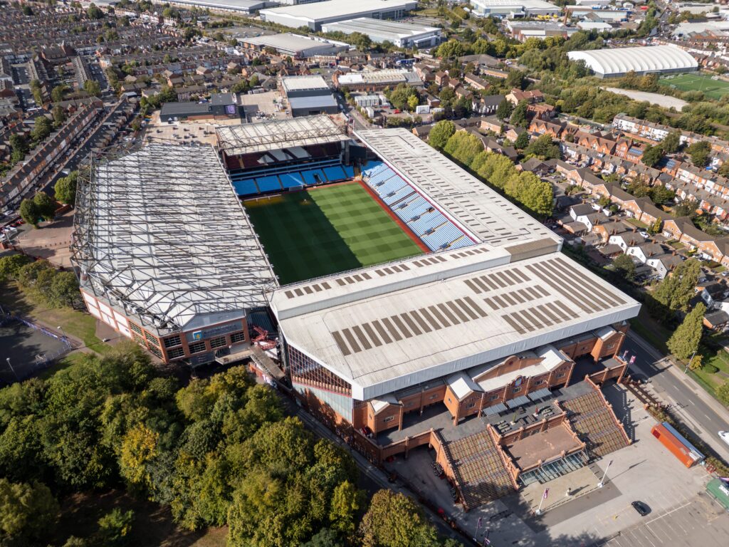 Birds Eye view of Villa Park