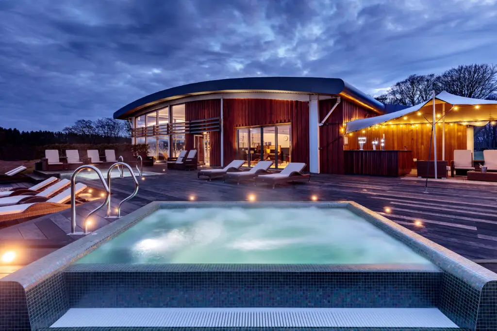 View of the spa and swimming pool at Coniston Hall